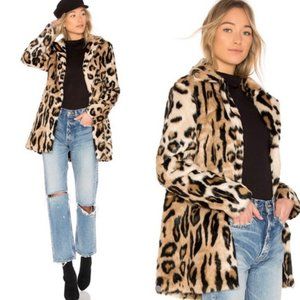Bardot Leopard Coat, Size S